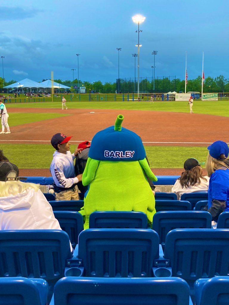 Mascot Barley at the ballpark