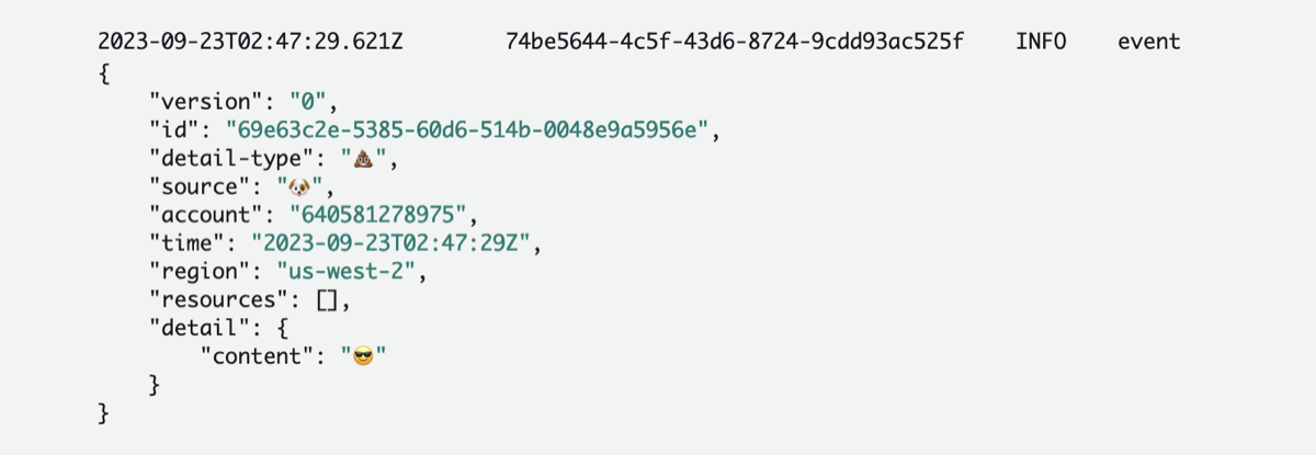 Lambda Cloudwatch logs