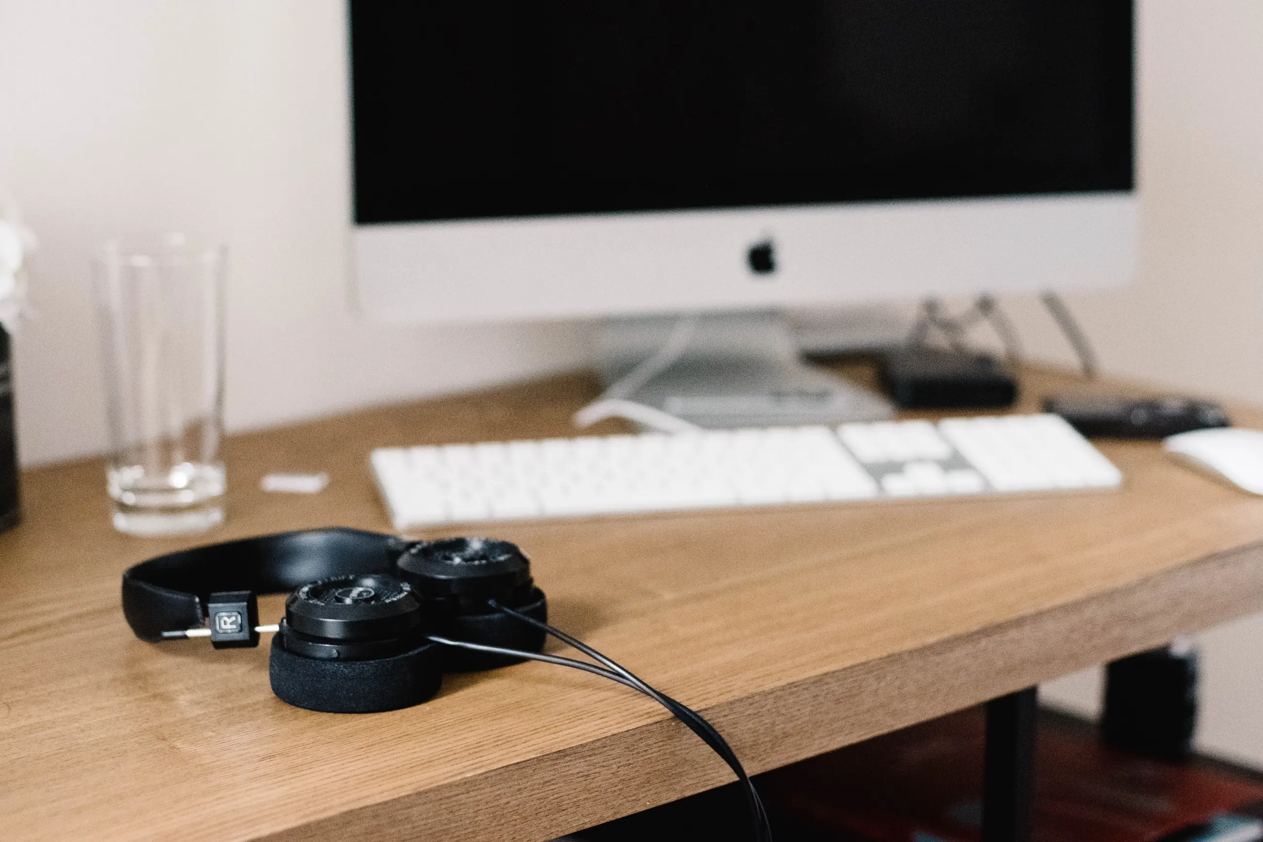 Headphones and Computer